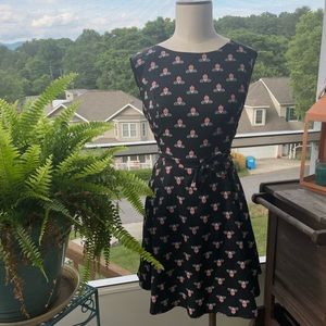 Dark Blue 50’s Style Bumblebee Dress
